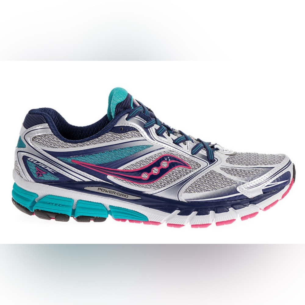 Saucony Women’s Guide 8 Athletic Shoes Sneakers - White/Twilight/Pink Size 10